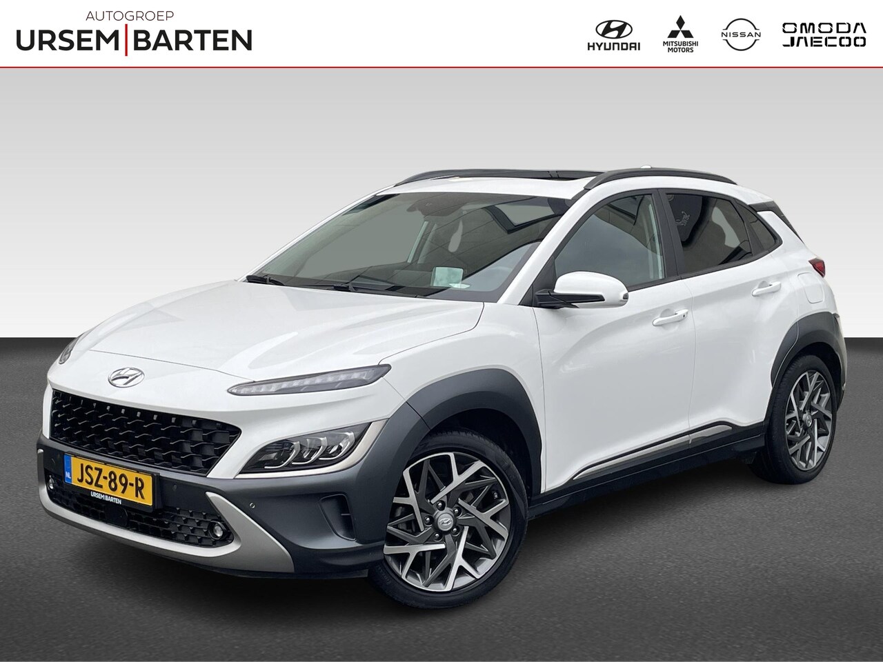 Hyundai Kona - 1.6 HEV Premium Sky | Schuifkanteldak | Leder - AutoWereld.nl