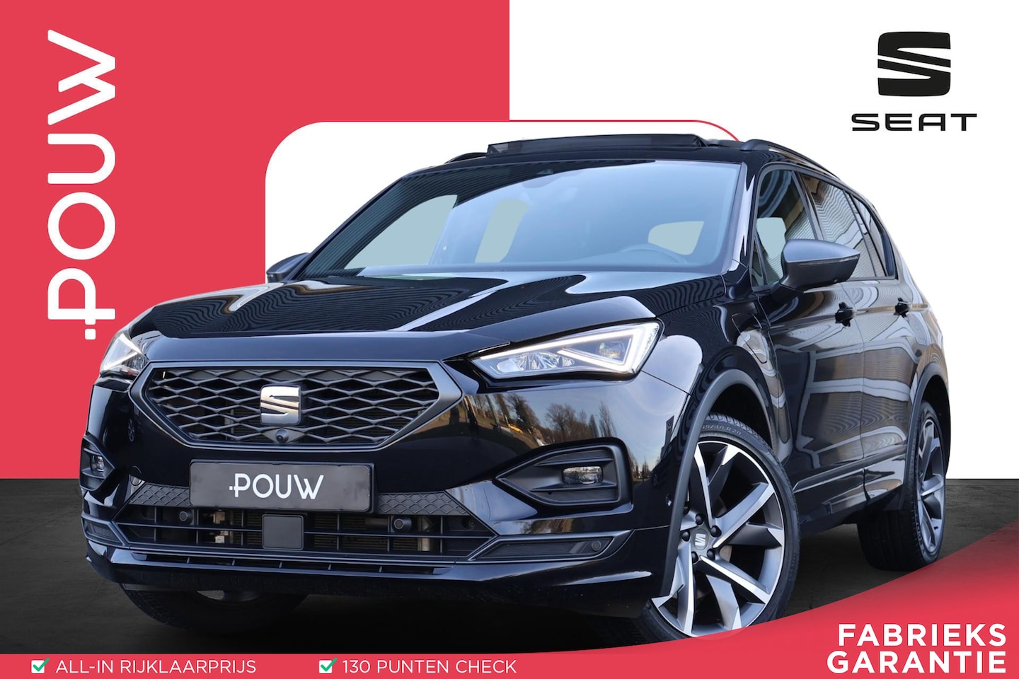 SEAT Tarraco - 1.4 TSI e-Hybrid 245pk PHEV FR | RIJKLAAR | Rondomzicht Camera | Panoramadak | Apple CarPl - AutoWereld.nl