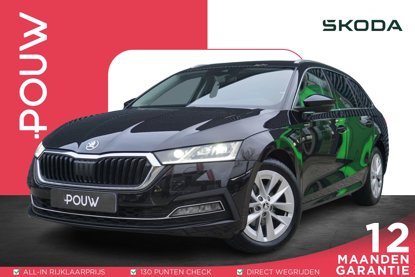 Skoda Octavia Combi - 1.5 TSI 150pk First Edition | Trekhaak | Stoelverwarming | Adaptive Cruise | PDC Voor & Ac - AutoWereld.nl