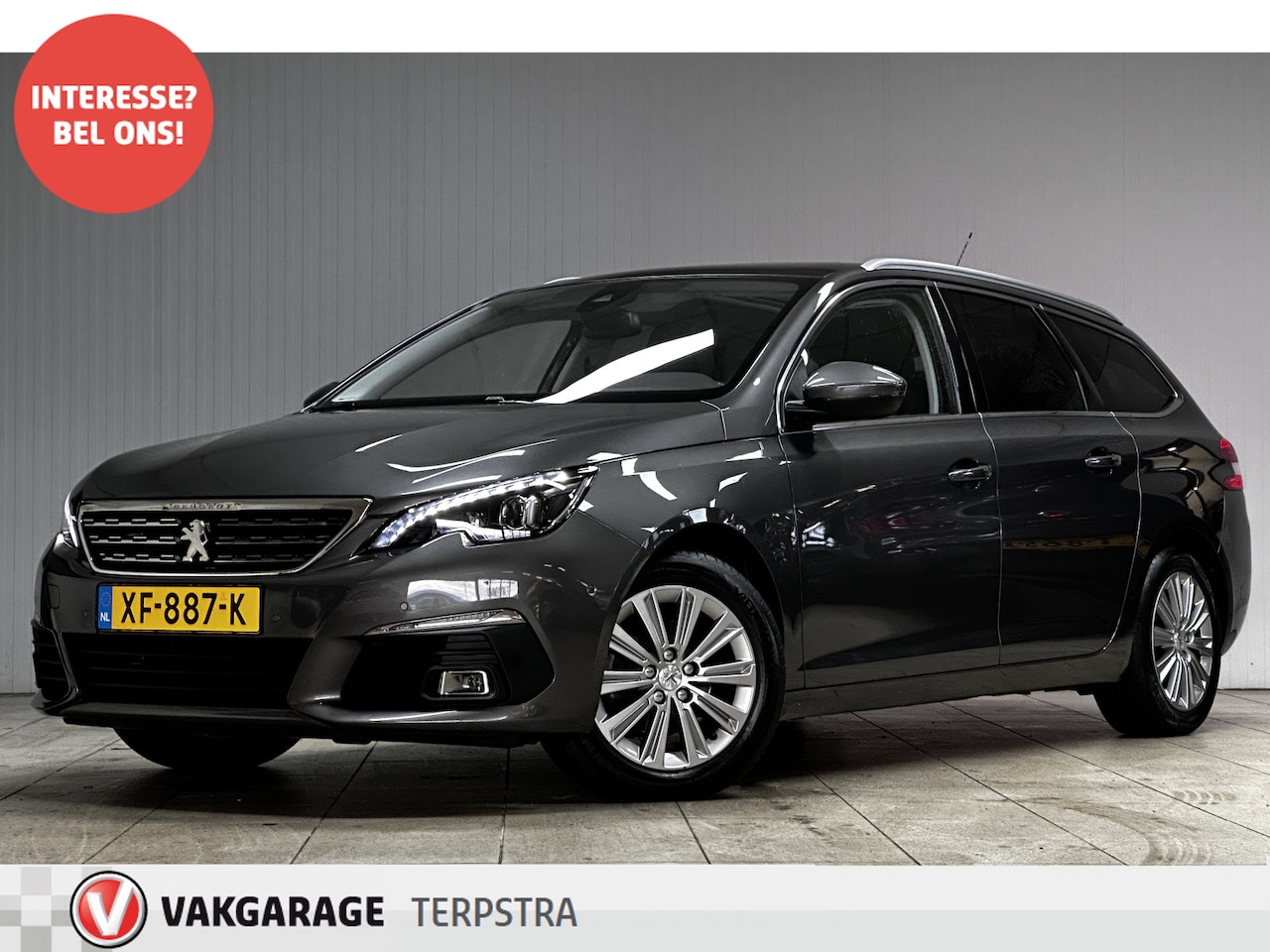 Peugeot 308 SW - 1.2 PureTech Premium/ D-Riem verv: 122.000 KM!/ Facelift!/ Trekhaak/ Panorama-Dak/ LED Kop - AutoWereld.nl