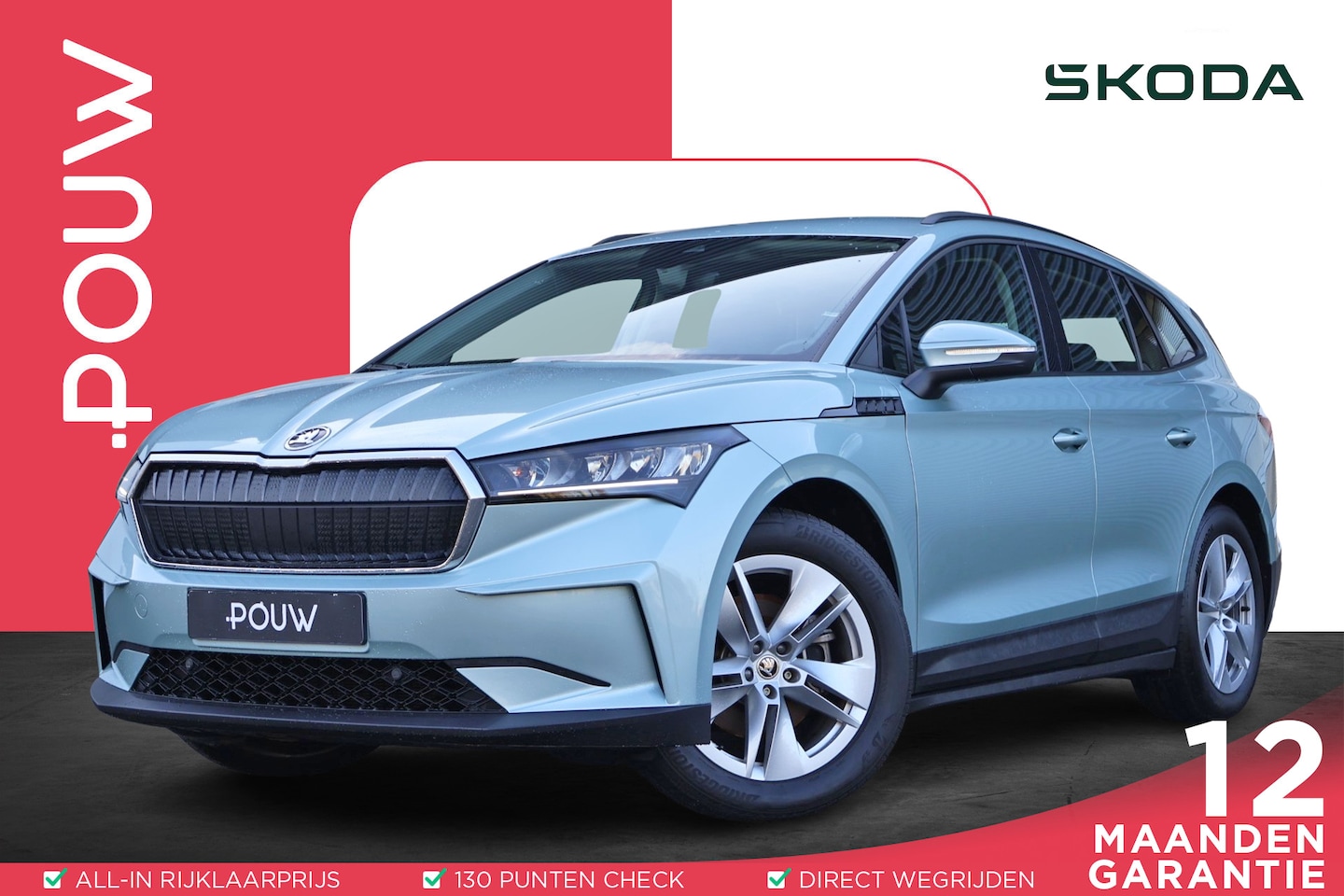 Skoda Enyaq iV - 60 180pk | RIJKLAAR! | Adaptive Cruise | Dodehoek Detectie | Stuurwiel Verwarmd - AutoWereld.nl