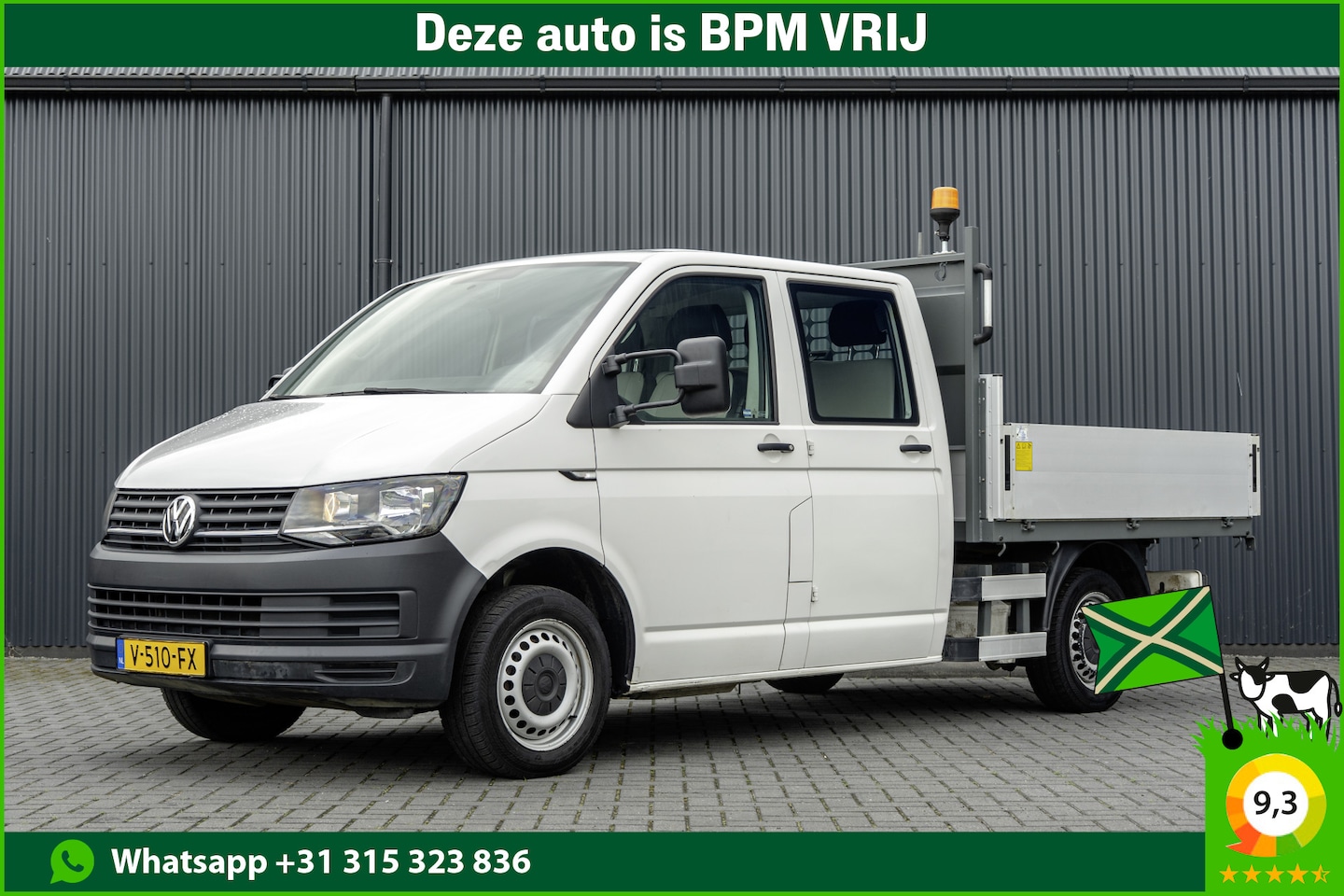 Volkswagen Transporter - T5 2.0 TDI | L2H1 | Kipper | 6-Zits | Cruise | Airco | Euro 6 - AutoWereld.nl