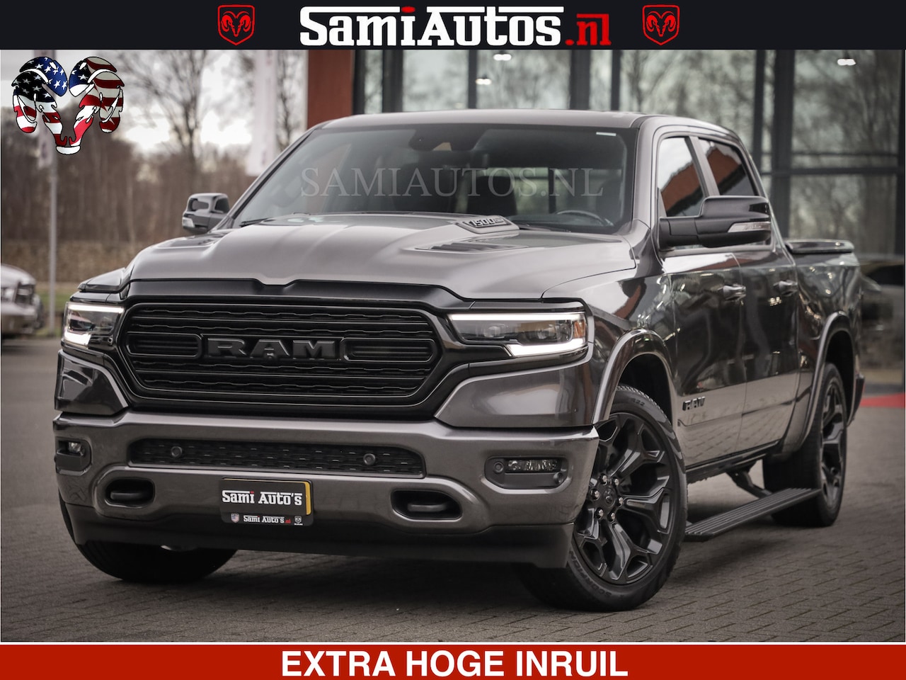 Dodge Ram 1500 - LIMITED SPORT | 5.7 V8 HEMI 402PK | MEEST VOLLE LIMITED | PRACHTIGE KLEUR GRANITE CRYSTAL - AutoWereld.nl
