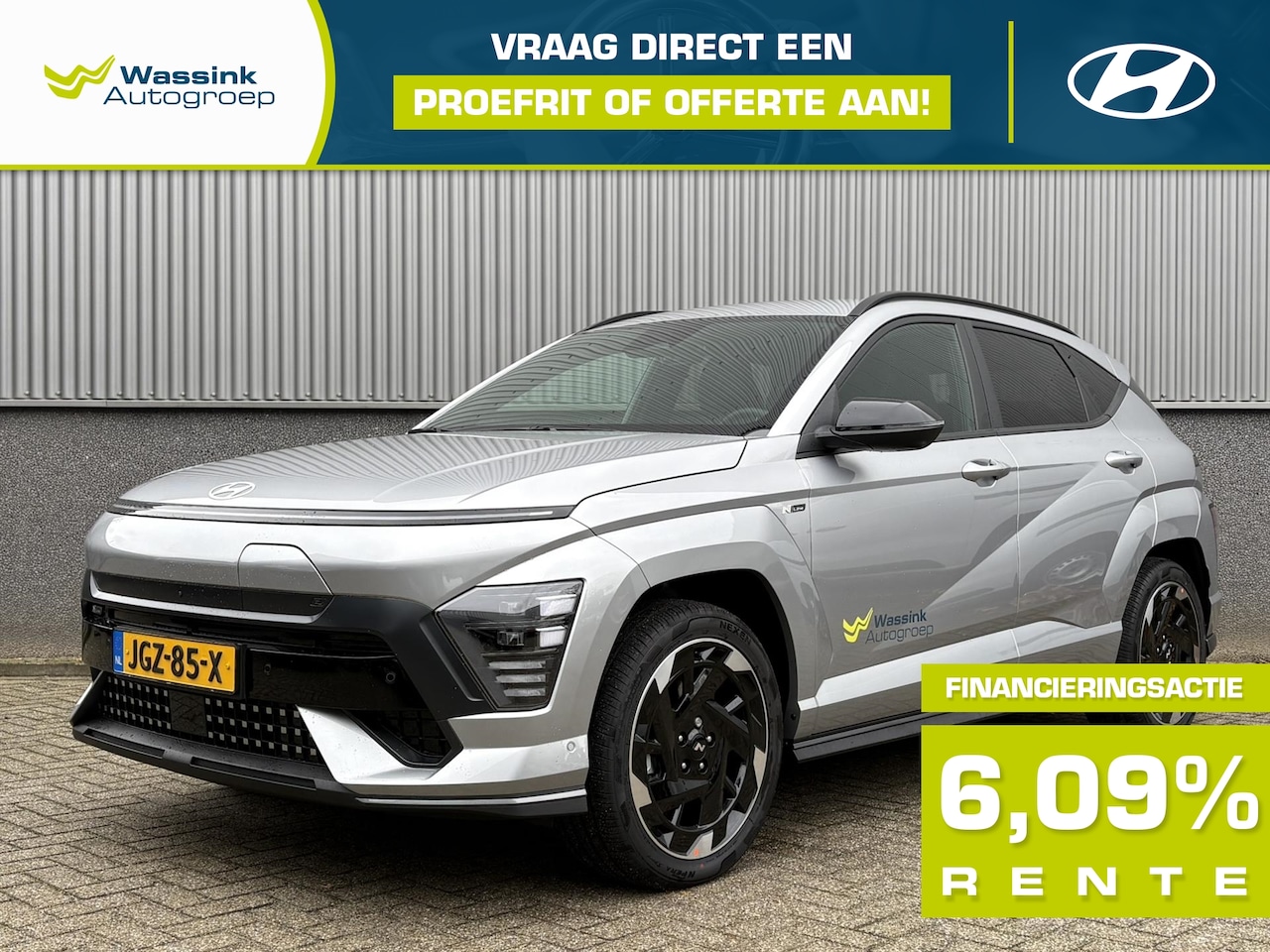 Hyundai Kona - 65,4 kWh 217pk N Line | 360˚ Camera | Stoelverwarming | Stoelverkoeling | Adaptive Cruise - AutoWereld.nl
