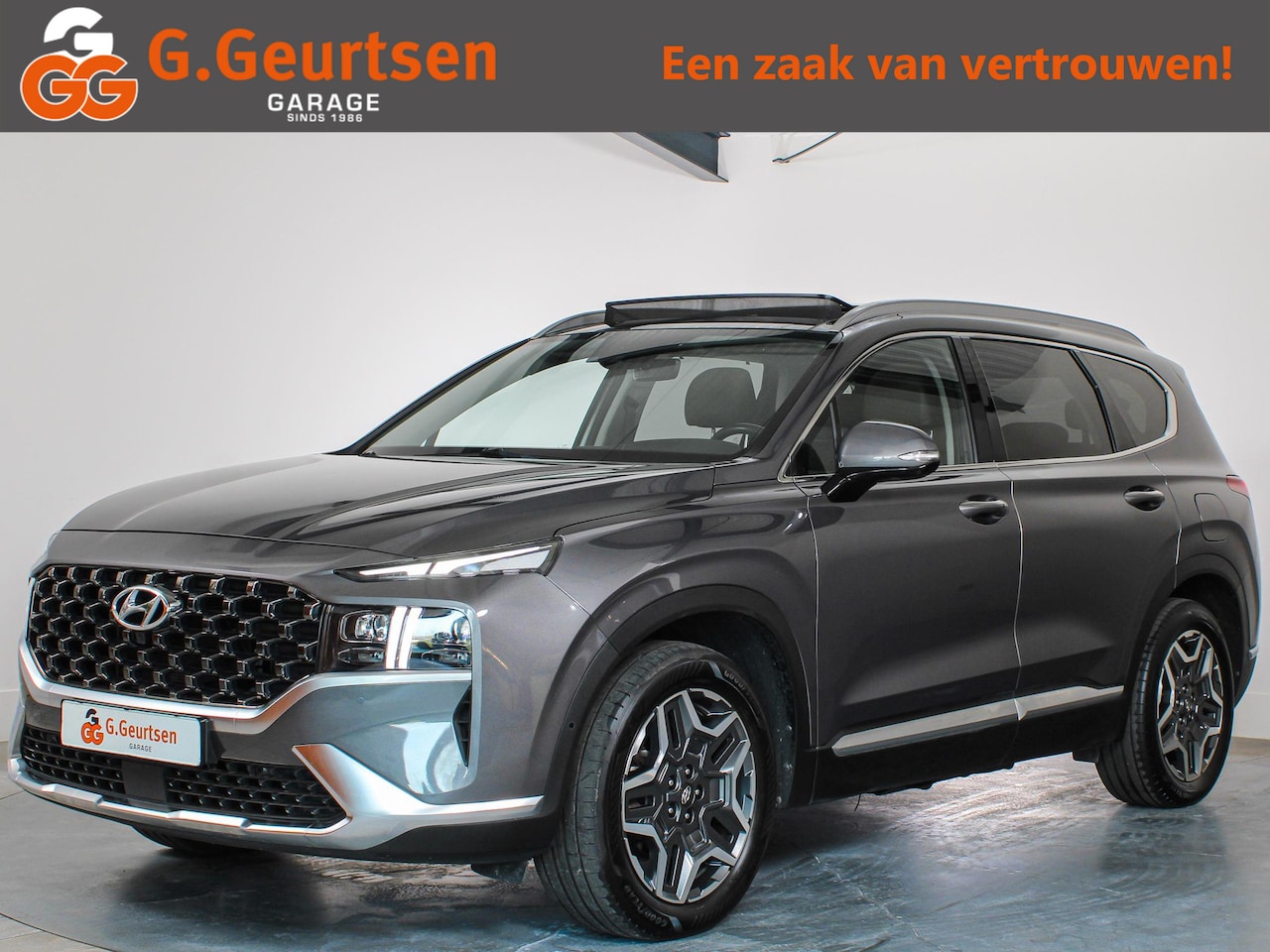 Hyundai Santa Fe - 1.6 T-GDI PHEV Premium Sky 1.6 T-GDI PHEV Premium Sky, 7-Persoons, Trekhaak, Panoramadak, Leder, - AutoWereld.nl