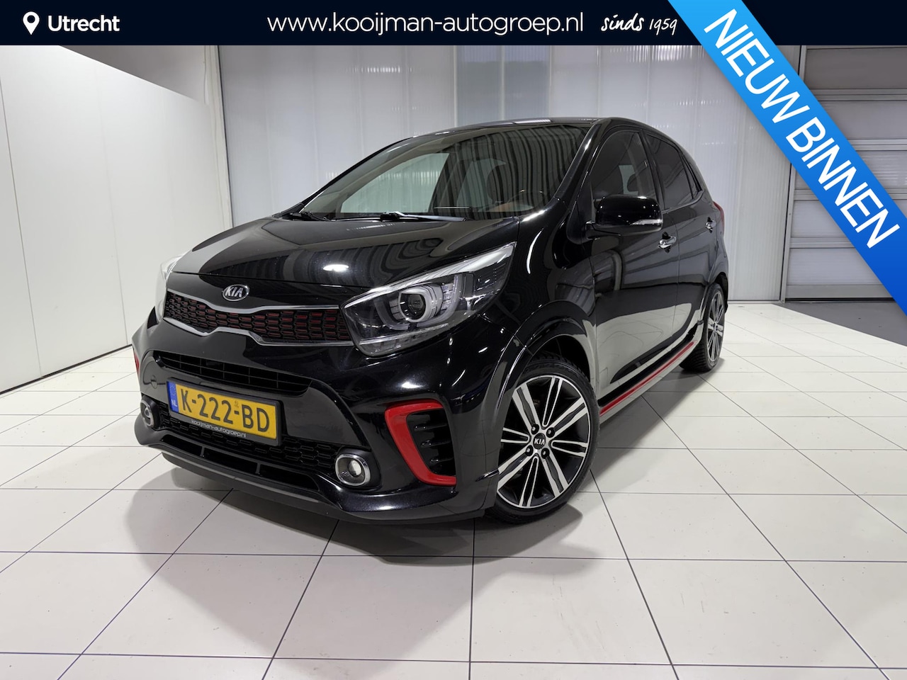 Kia Picanto - 1.2 CVVT GT-Line 1.2 CVVT GT-Line 84 pk, Stoel en Stuur verwarming, Apple Carplay/Android Auto, Navigatie, - AutoWereld.nl