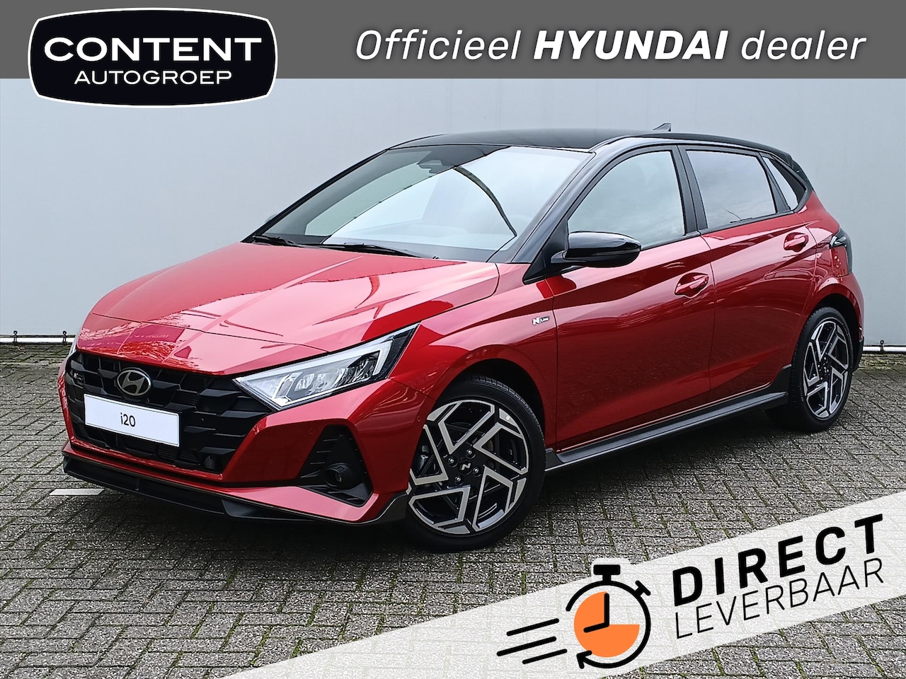 Hyundai i20 - 1.0 T-GDI 48V MHEV 100pk N-Line DIRECT LEVERBAAR - AutoWereld.nl