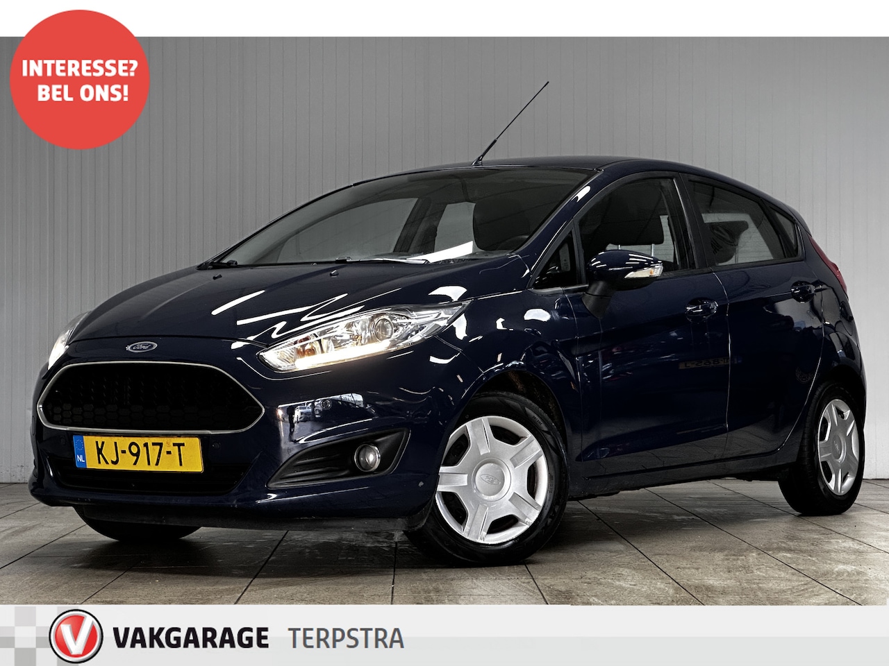 Ford Fiesta - 1.5 TDCi Style Lease/ D-Riem verv: 183.000 KM!/ Trekhaak/ Facelift/ Navi/ Airco/ Cruise/ E - AutoWereld.nl