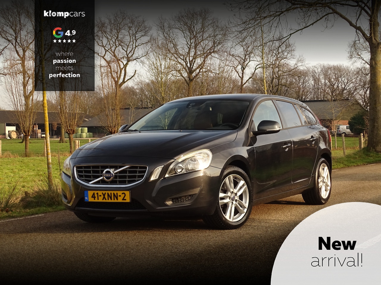Volvo V60 - 1.6 T3 Kinetic | Cognac Leer!! | Navi | 17 inch - AutoWereld.nl