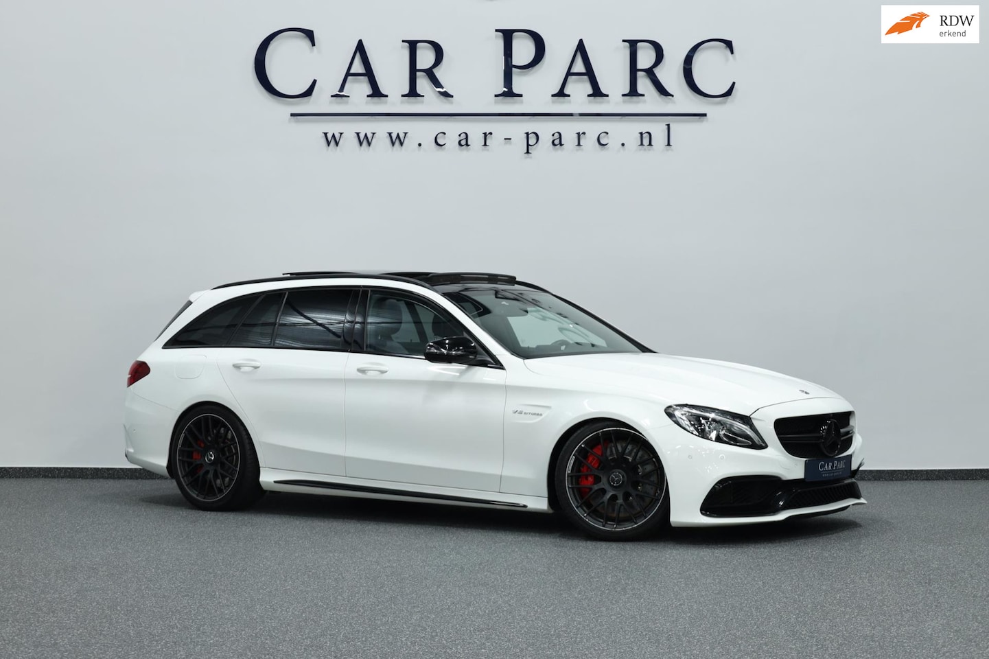 Mercedes-Benz C-klasse Estate - AMG 63 S 510+PK LED/SFEER/PANO/HALF LEDER+ALCANTARA+S.VERWARMING/19" LMV/360/ECC/12 MDN GA - AutoWereld.nl