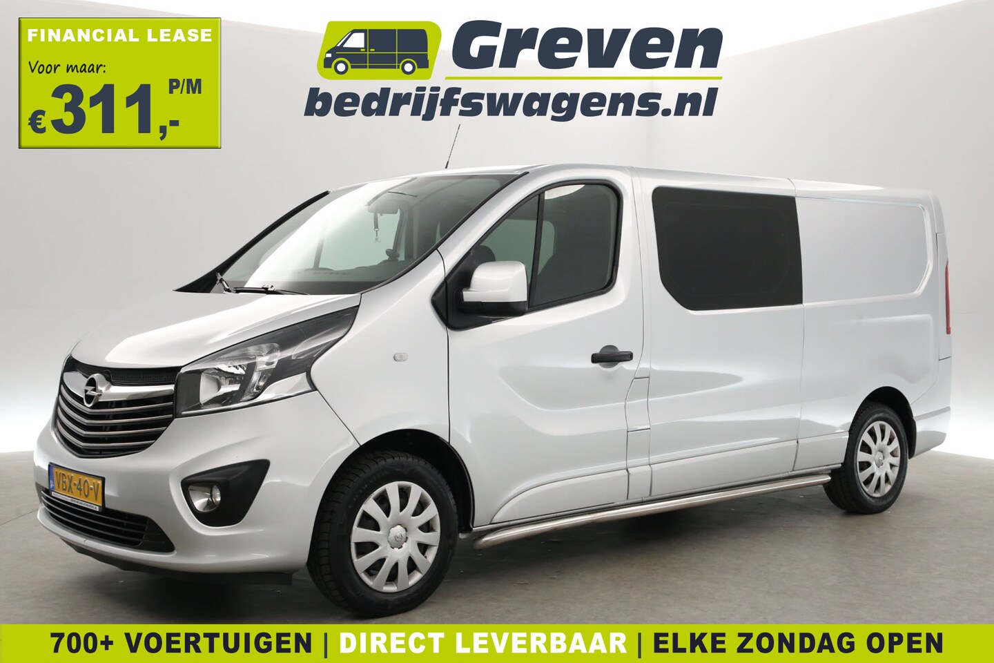Opel Vivaro - 1.6 CDTI L2H1 | Euro6 | Dubbele Cabine | Airco | Cruise | Trekh. | Navi | Sidebars | Parke - AutoWereld.nl