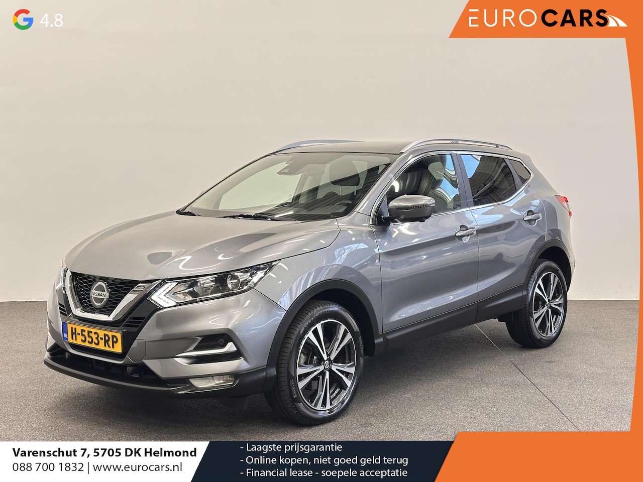 Nissan Qashqai - 1.3 DIG-T N-Connecta Panorama dak PDC VA+ 360 Camera Airco Climatronic Navi Carplay 18" LM - AutoWereld.nl
