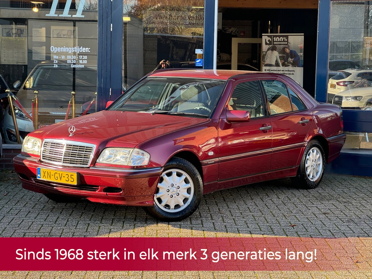 Mercedes-Benz C-klasse - 200 Sport AUTOMAAT Youngtimer! TOPSTAAT NL AUTO 2e eigenaar! AIRCO l Trekhaak l Navi! - AutoWereld.nl