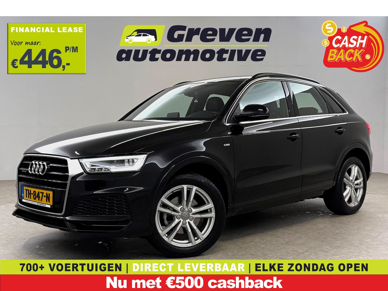 Audi Q3 - 2.0 TFSI Quattro 221PK S-line | Camera | Cruise | Leder | Navi | Stoelverw. | Keyless | NA - AutoWereld.nl