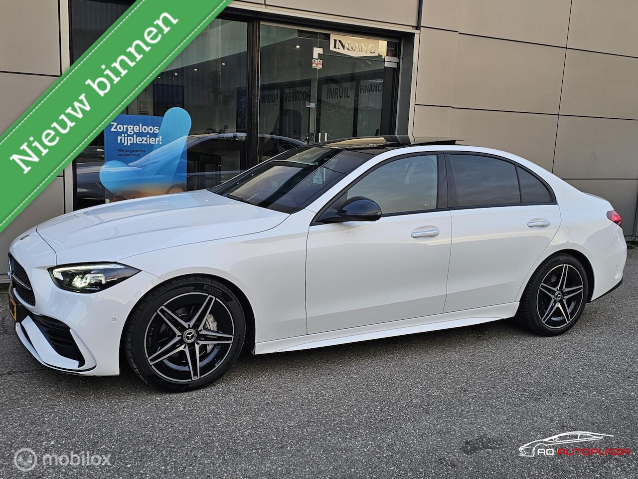 Mercedes-Benz C-klasse - 200 AMG Line Panorama/Keyless/Sfeer/Leer - AutoWereld.nl