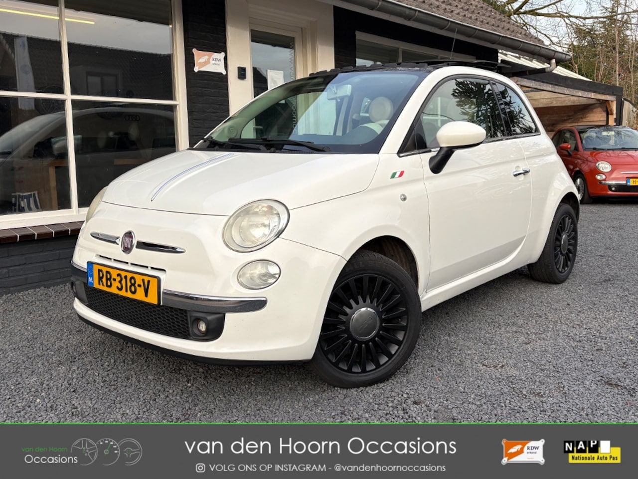 Fiat 500 - 1.2 SCHUIFKANTELDAK | LEDER | AIRCO | NW APK - AutoWereld.nl