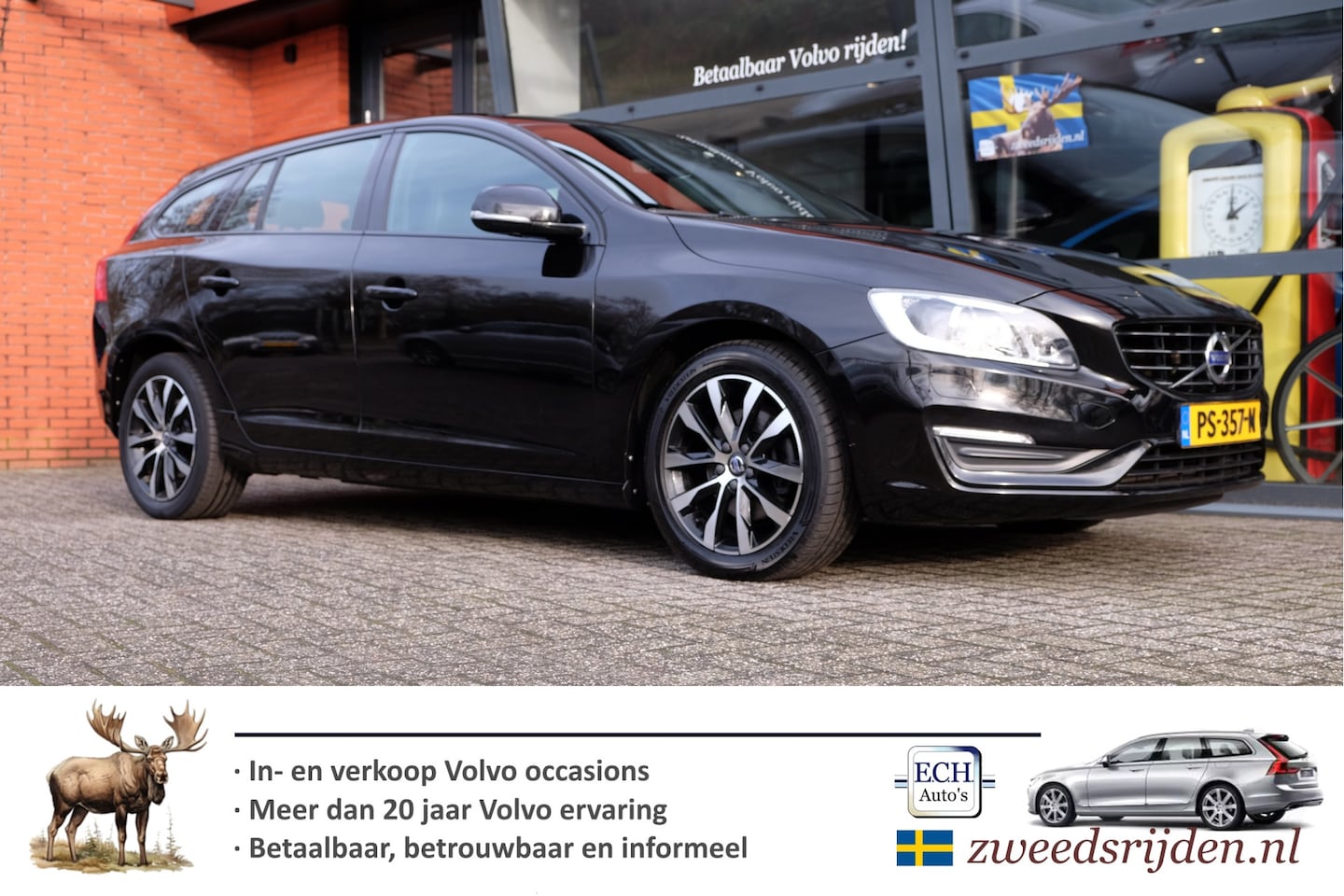 Volvo V60 - 2.0 D2 Aut. Polar+ Dynamic, Leer, Trekhaak, Elektr. stoelen - AutoWereld.nl