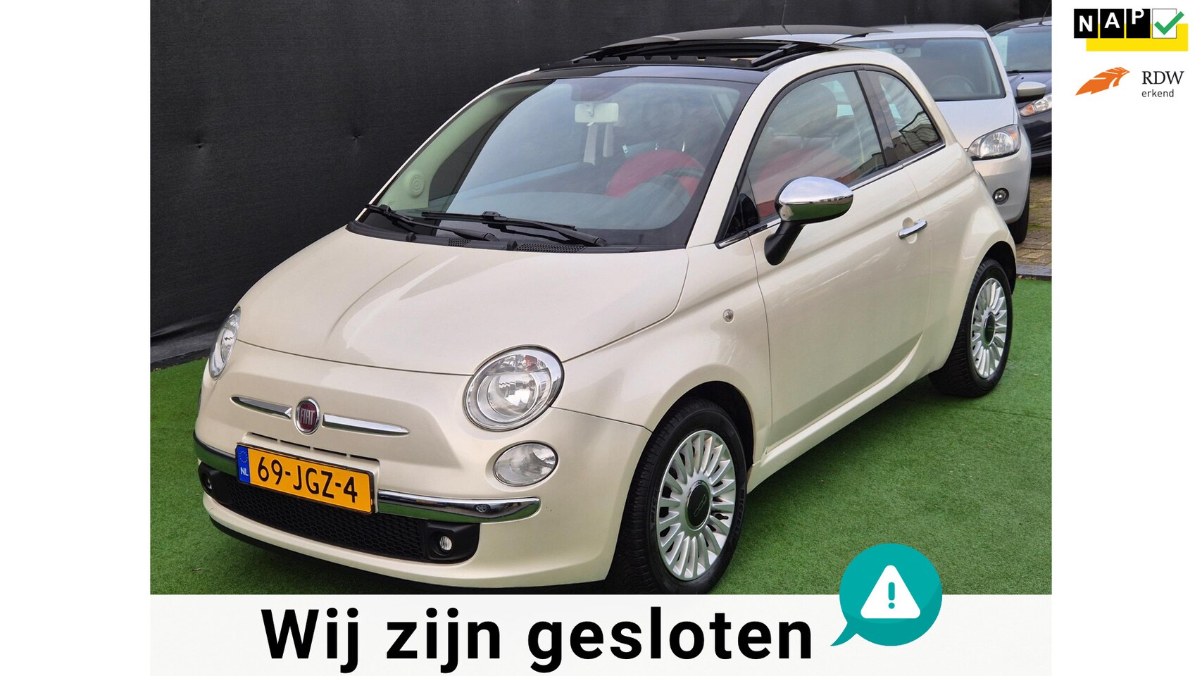 Fiat 500 - 1.2 Lounge 1e eig AUTOMAAT LEER NAP! - AutoWereld.nl