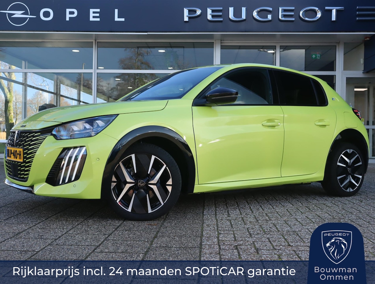 Peugeot e-208 - GT EV 51kWh 156pk, Rijklaarprijs, Alcantara bekleding Stoelverwarming Adaptieve cruise con - AutoWereld.nl
