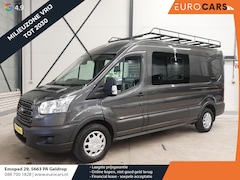 Ford Transit - 130pk L3H2 Dubbele Cabine 6-Zits Airco Cruise control Trekhaak Imperiaal Euro6
