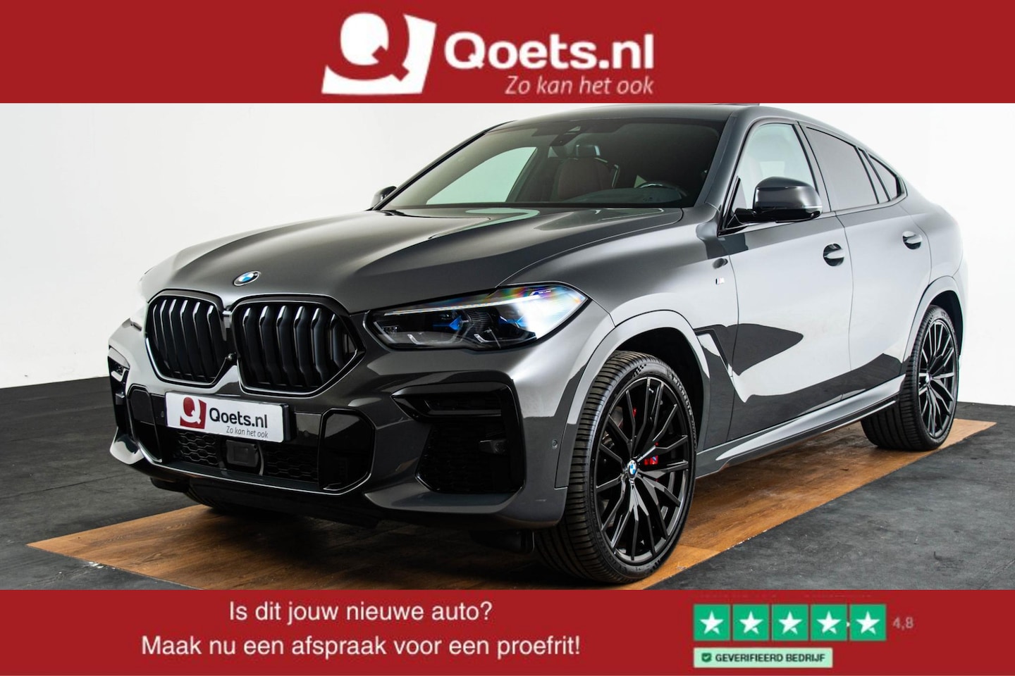 BMW X6 - M50i High Executive Panoramadak - Comfortstoelen - CraftedClarity - Akoestische ramen - Co - AutoWereld.nl
