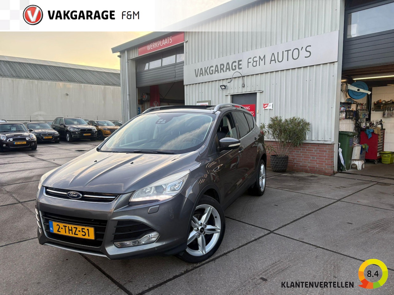 Ford Kuga - 1.6 Titanium Org NL, pano, trekhaak, stoelverwarming, leder - AutoWereld.nl