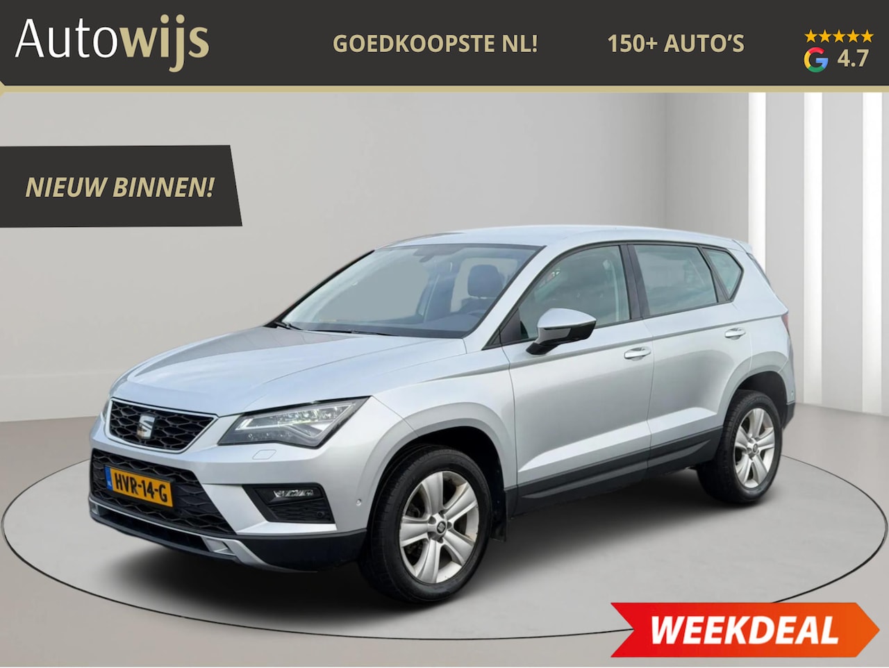 SEAT Ateca - 1.5 TSI FR Business Intense|AUT|LED|NAVI|67DKM - AutoWereld.nl