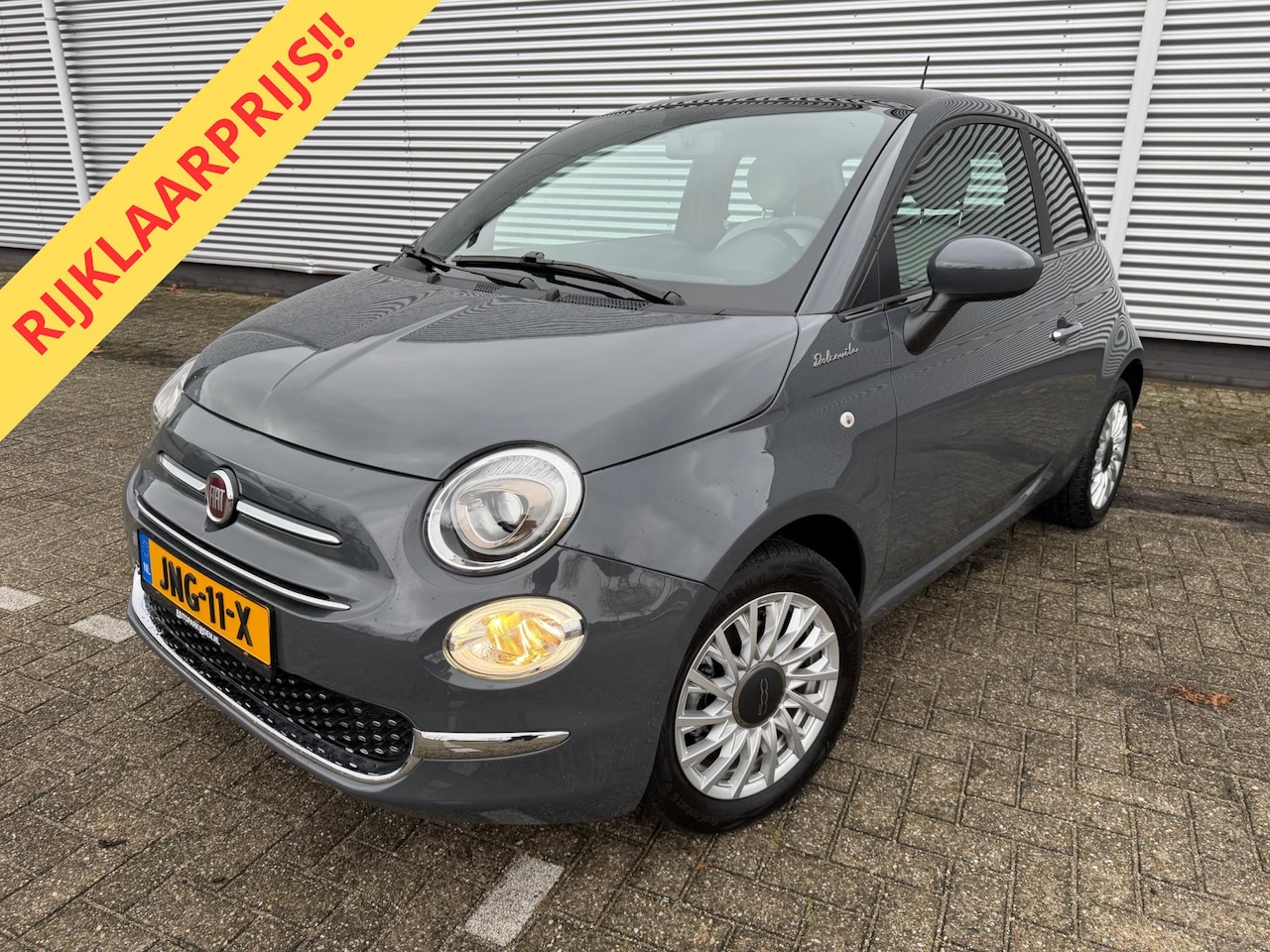 Fiat 500 - 1.0 Hybrid Dolcevita 1.0 Hybrid Dolcevita, Panorama, cruisecontrol,Carplay/Andriod,Leder/alcantara,was Loterijp - AutoWereld.nl