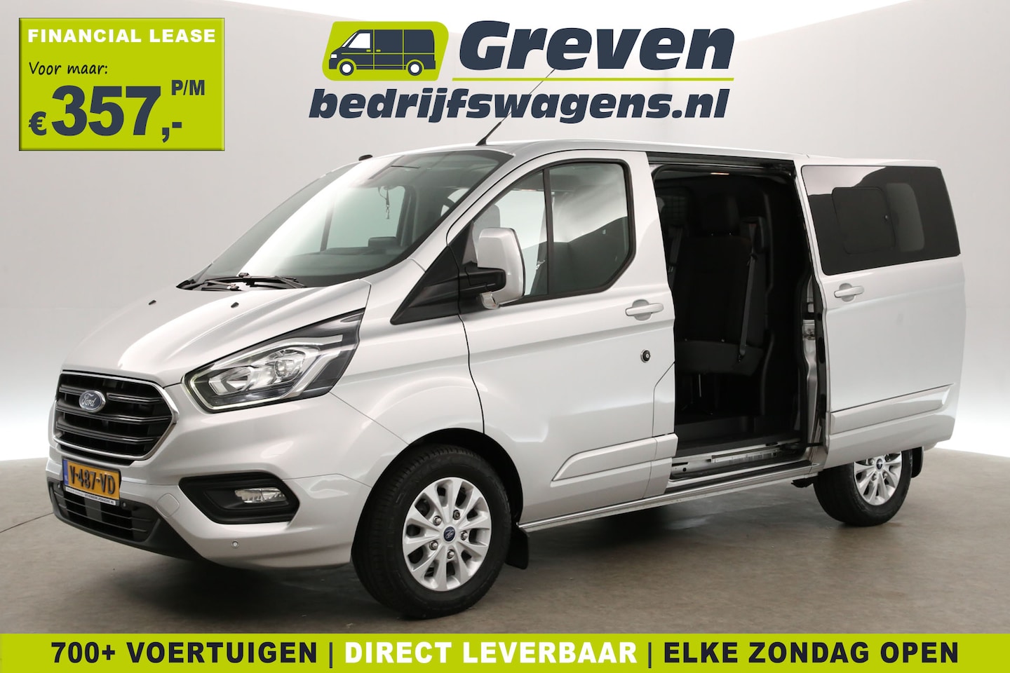 Ford Transit Custom - 300 2.0 TDCI L1H1 | MARGE | Euro6 | Dubbele Cabine | Automaat | Airco | Cruise | Camera | - AutoWereld.nl