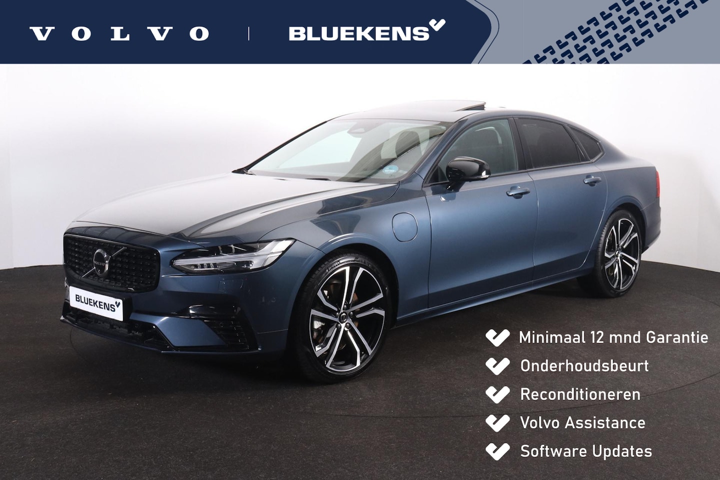 Volvo S90 - T8 AWD Plus Dark - Luchtvering - Panorama/schuifdak - IntelliSafe Assist & Surround - 360º - AutoWereld.nl