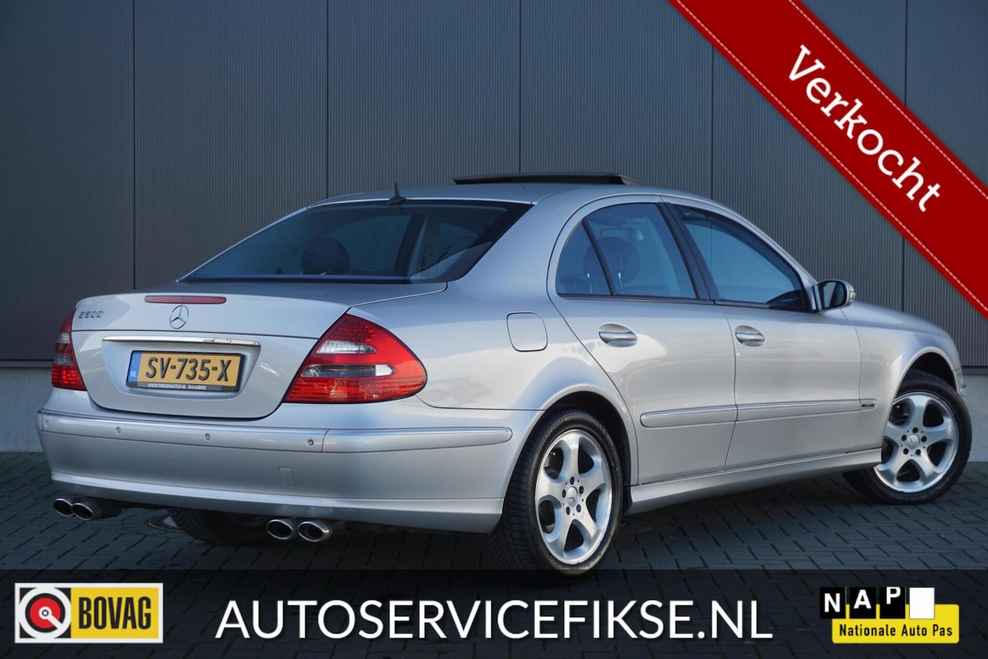 Mercedes-Benz E-klasse - 500 AVANTGARDE LEER |SCHUIFDAK | STOELVERW. - AutoWereld.nl