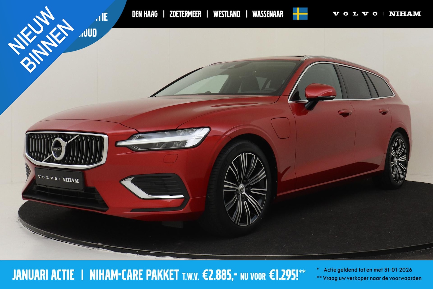 Volvo V60 - T6 RECHARGE AWD INSCRIPTION *VOL!* -PANO.DAK|BOWERS&WILKINS|GEVENT.LEDER+MASSAGE|360°CAM|A - AutoWereld.nl