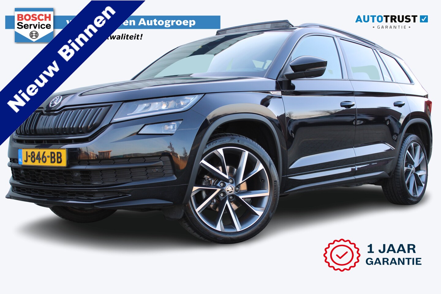 Skoda Kodiaq - 1.5 TSI Sportline Business | Incl. 12 maanden garantie | Wegklapbare trekhaak | Apple CarP - AutoWereld.nl
