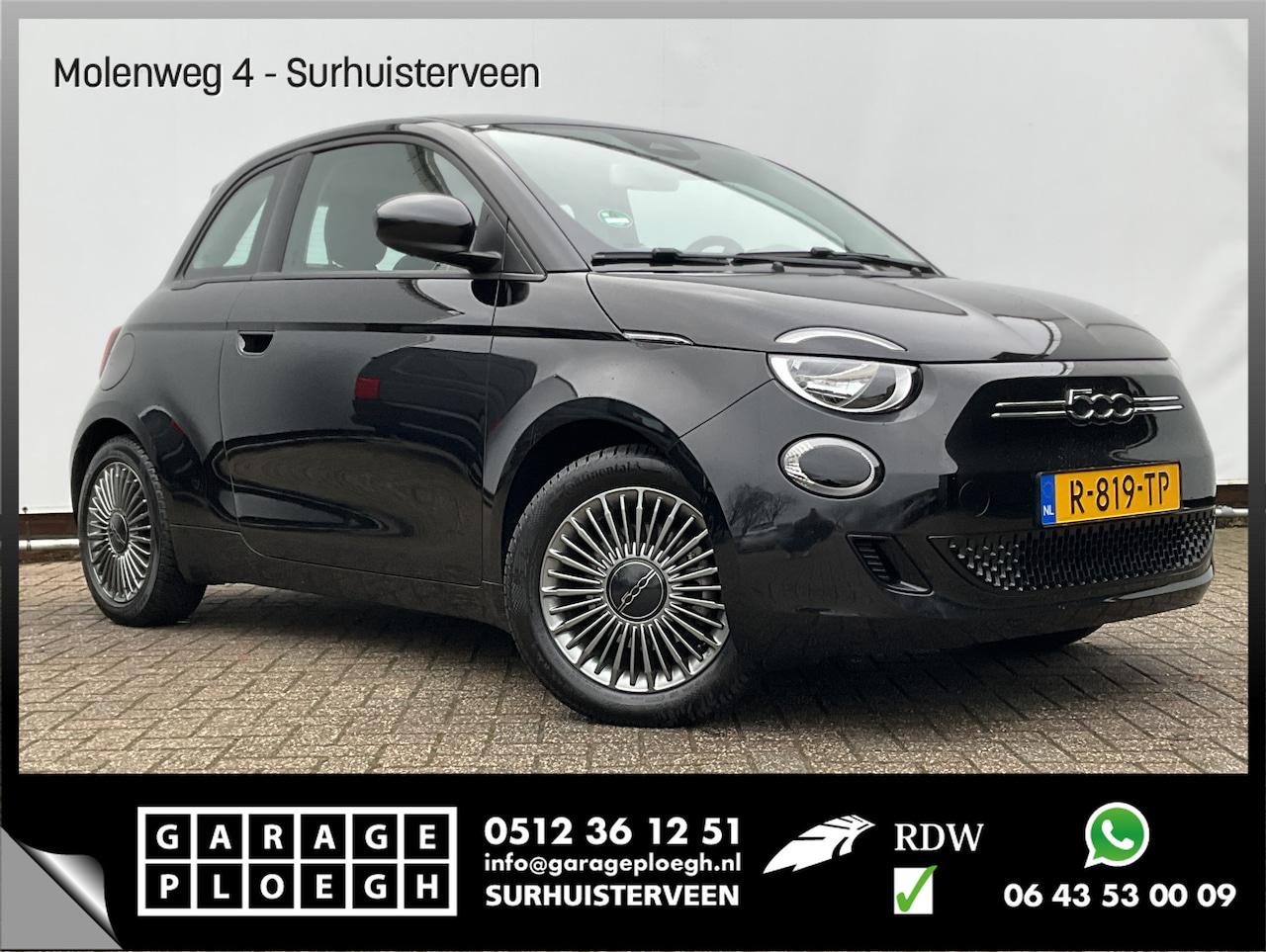 Fiat 500 - Icon 42 kWh SOH 93% Carplay Cruise Clima Led Digitaal NL-Auto Voll.Onderhouden! - AutoWereld.nl