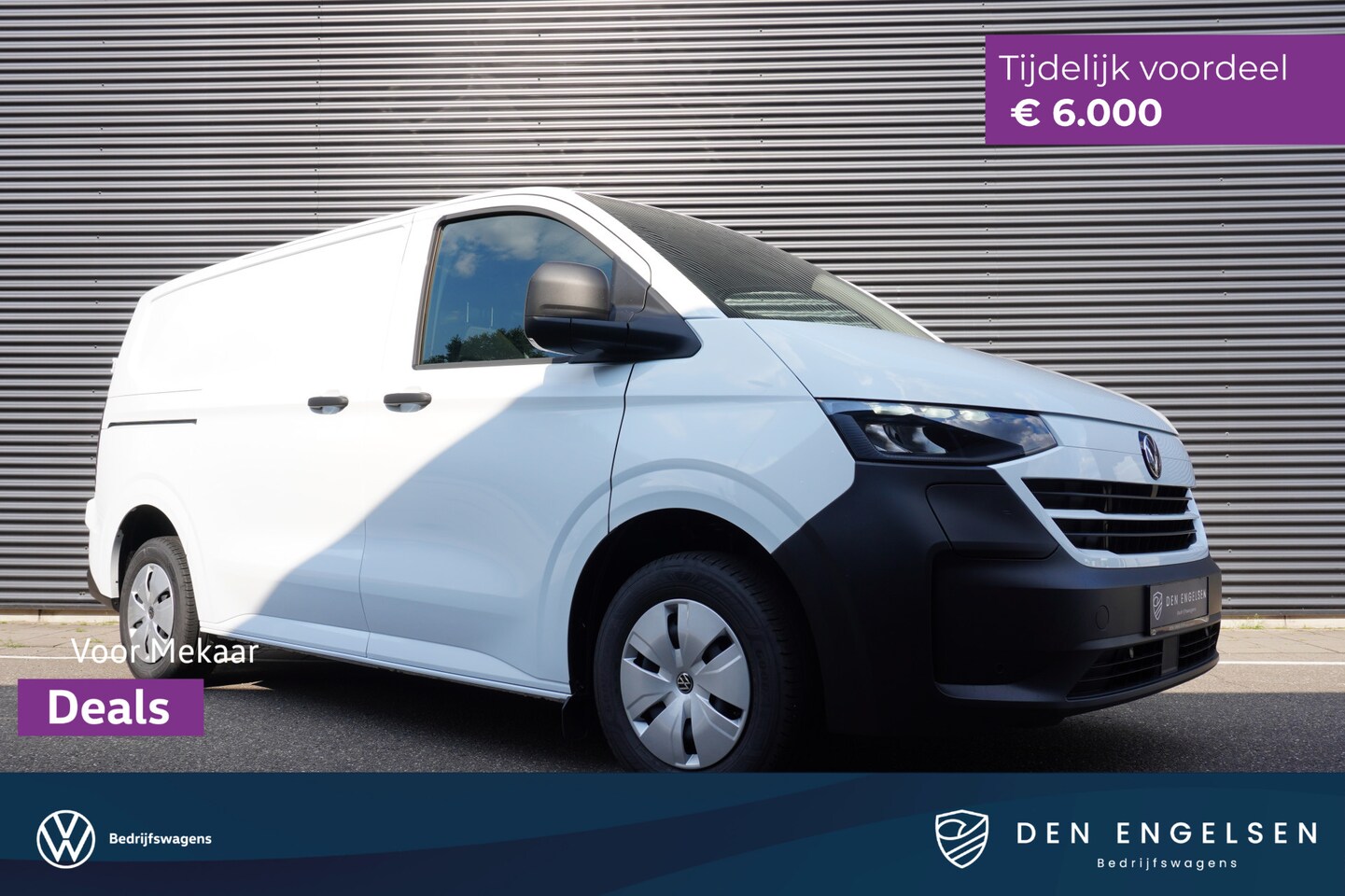 Volkswagen Transporter - e-Transporter Life 218 pk, Achterdeuren zonder ruit, Trekhaak, Climatronic, Bijrijdersbank - AutoWereld.nl