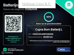 CUPRA Born - SOH 92% Adrenaline One 62 kWh 04/2022 | Stuurverwarming | Stoelverwarming