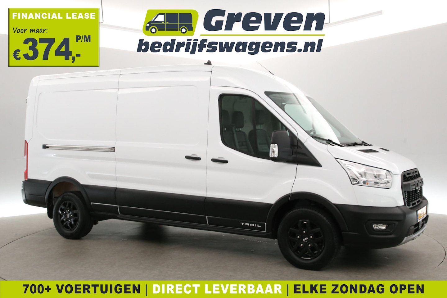 Ford Transit - 2.0 TDCI Trail 170PK L3H2 | 2800KG Trekgew. | Trekh. | Euro6 | Airco | Adap. Cruise | 3-Zi - AutoWereld.nl