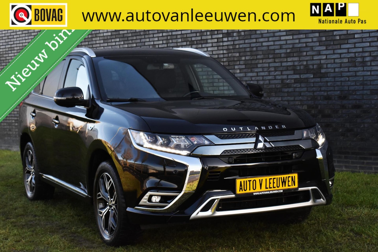 Mitsubishi Outlander - 2.4 PHEV DIAMAND EDITION LEDER VOL! 360º CAMERA/ELEK. A. KLEP/CARPLAY-ANDROID WIFI/ETC,! - AutoWereld.nl