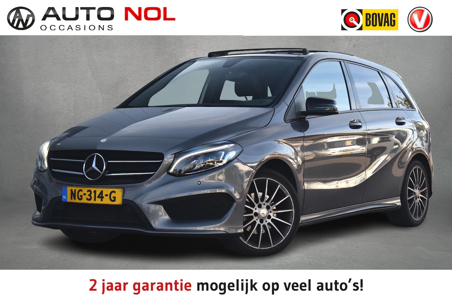 Mercedes-Benz B-klasse - 180 Ambition | AMG | Pano | Half Leer | Sportstoelen - AutoWereld.nl