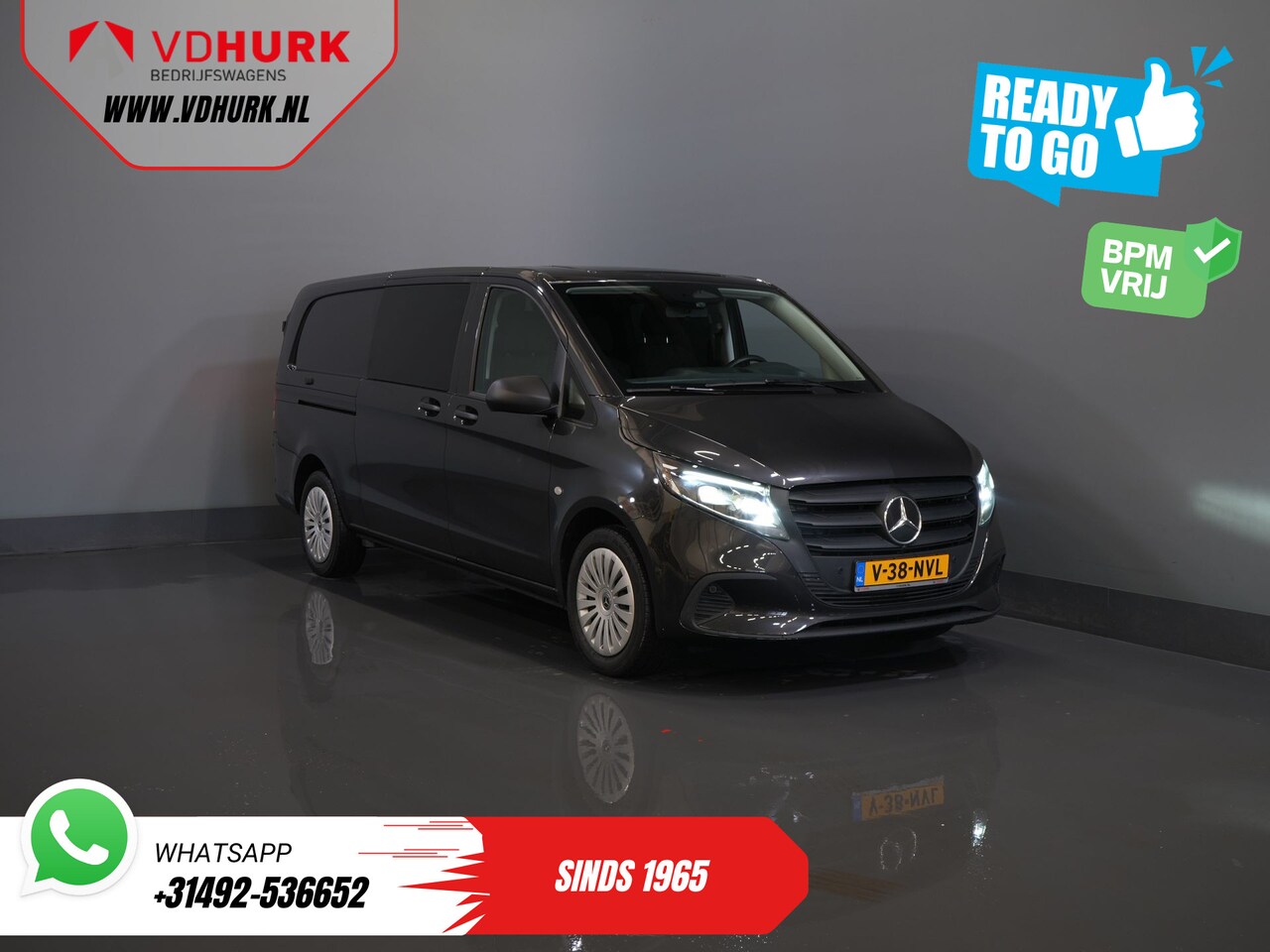 Mercedes-Benz Vito - 116 CDI Aut. L3 DC Dubbel Cabine BPM VRIJ! 6 Pers./ 2xSchuifdeur/ LED/ Stoelverw./ 270Gr. - AutoWereld.nl