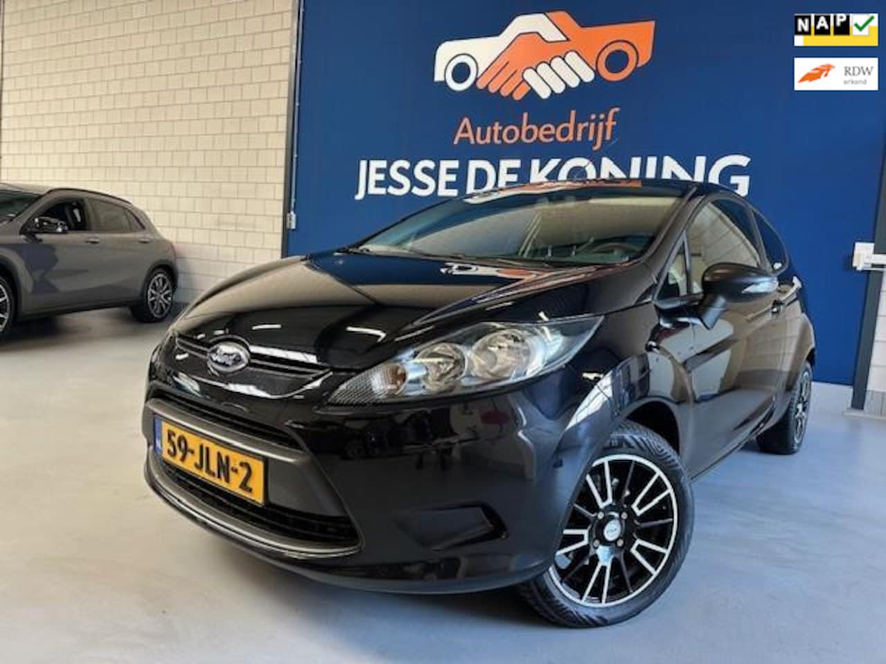 Ford Fiesta - 1.25 Trend / bj.2009 / kleur: zwart / airco / sportvelgen / stereo / APK tot 01/2027 / NAP - AutoWereld.nl