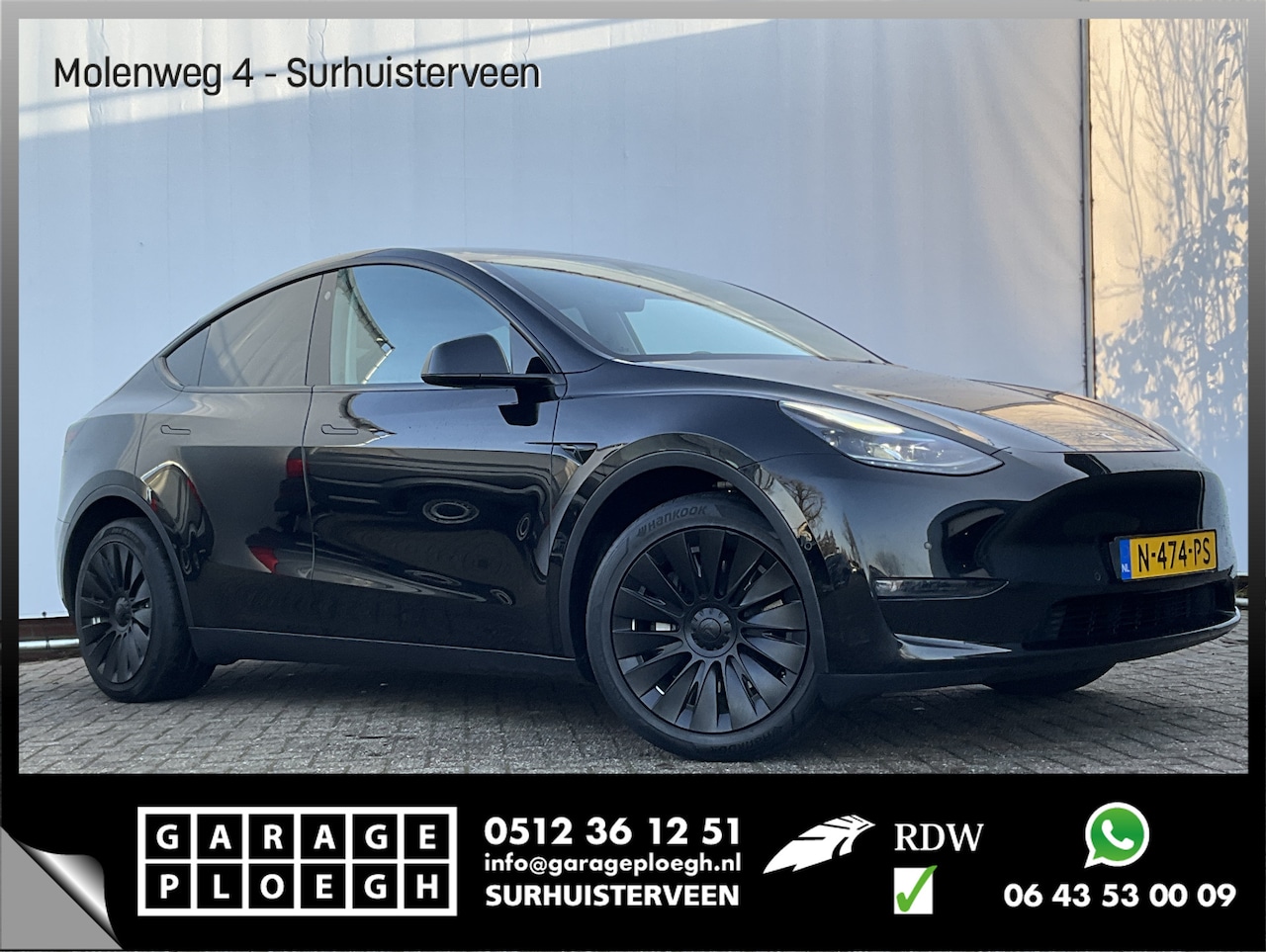 Tesla Model Y - Long Range AWD 75 kWh FSD Leer Pano.dak 360° Black Warmtepomp - AutoWereld.nl