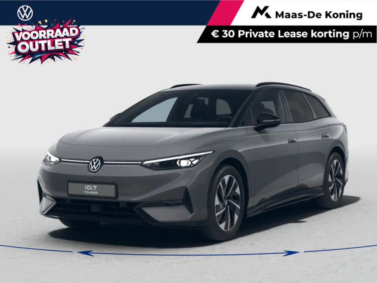 Volkswagen ID.7 Tourer - Pro Limited Edition 77 kWh accu 286 PK PRIVATE LEASE VANAF €568P/M · Draadloze telefoonlad - AutoWereld.nl