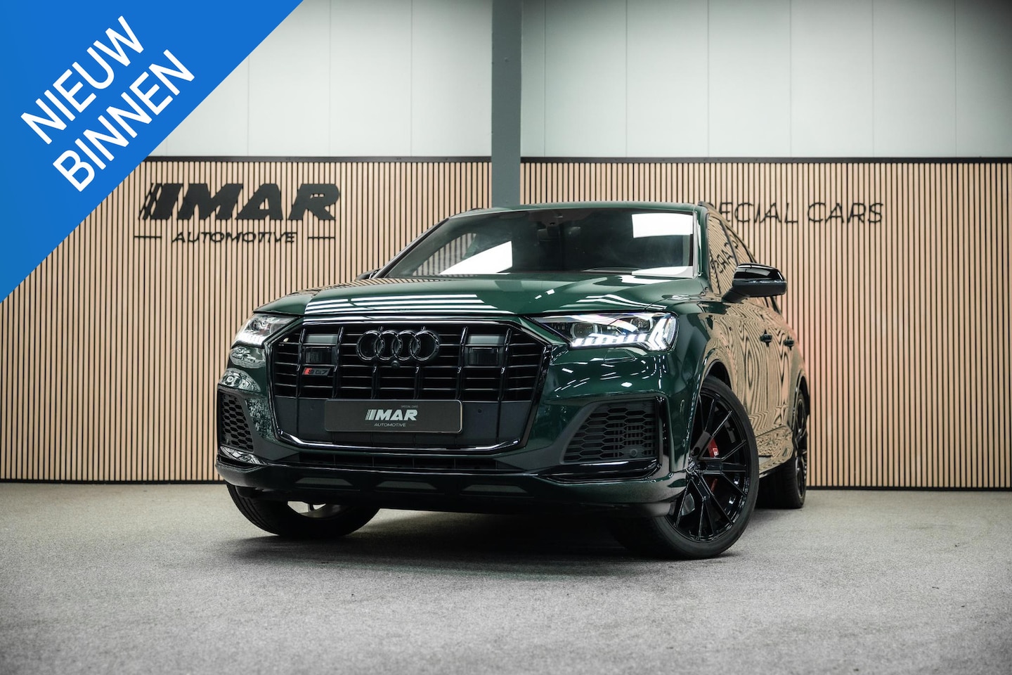 Audi Q7 - 55 TFSI e quattro Pro Line S | Goodwood Green | RS seats | Head-up | Stoelverwarming | Tre - AutoWereld.nl