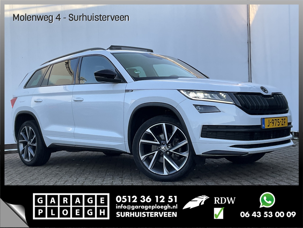 Skoda Kodiaq - 7-Pers 1.5 TSI Sportline 7p. Virtual Pano.dak Trekhaak 20"LMV Full option Business - AutoWereld.nl