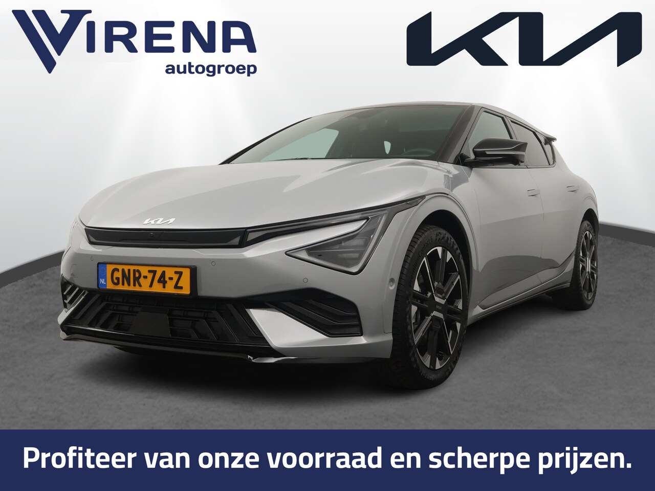 Kia EV6 - GT-Line 84 kWh - Schuif-/kanteldak - Stoel-/stuurverwarming - Cruise Control adaptief - Me - AutoWereld.nl