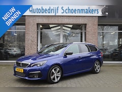 Peugeot 308 SW - 1.2 PureTech GT-line PANO STOELVERW/MASSAGE CARPLAY HALFLEER 2xPDC ZWARTE-HEMEL CRUISE STU