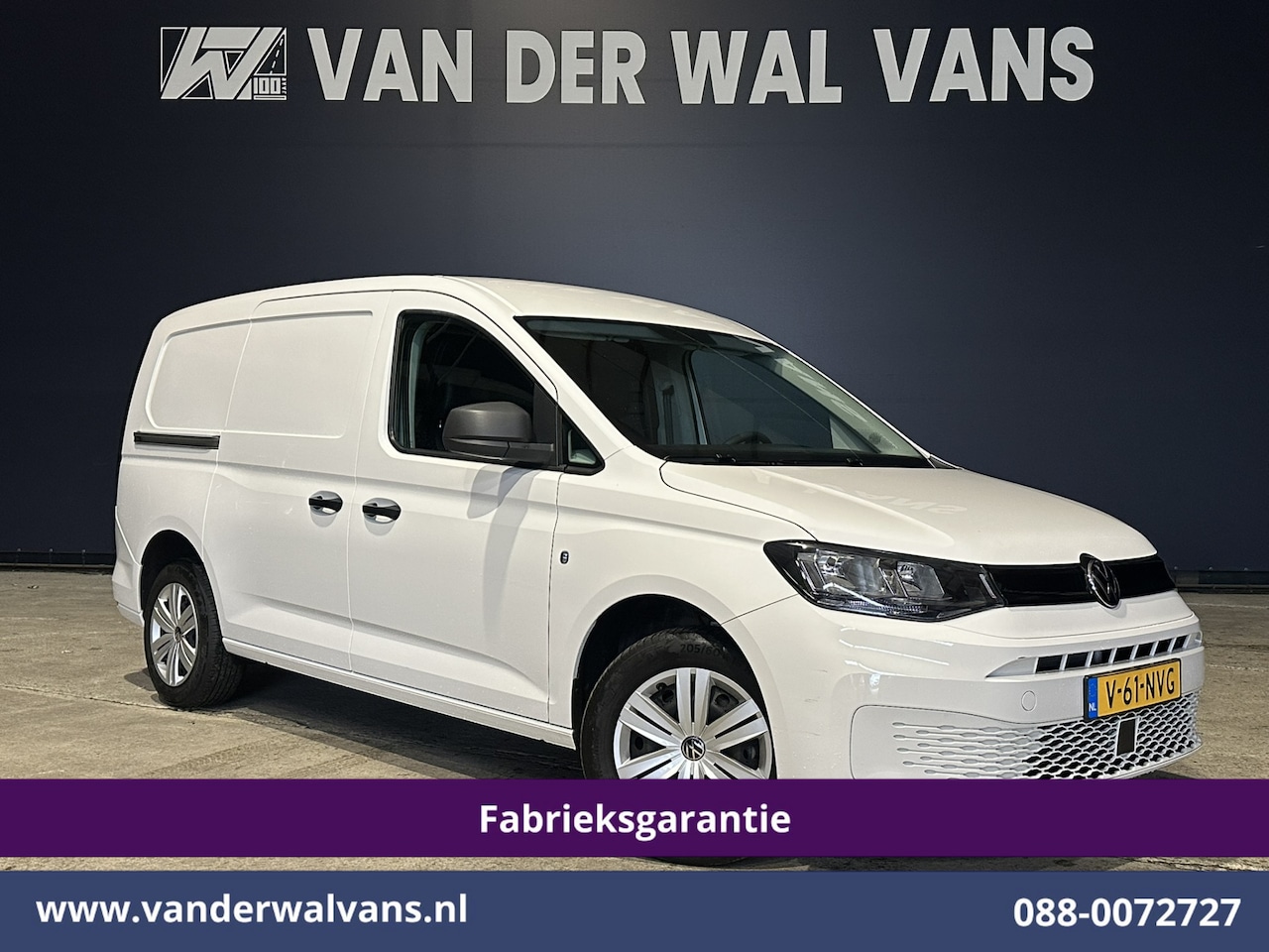 Volkswagen Caddy Cargo Maxi - 2.0 TDI 115pk L2H1 Fabrieksgarantie Euro6 Airco | Camera | Apple Carplay | Bumper in de kl - AutoWereld.nl