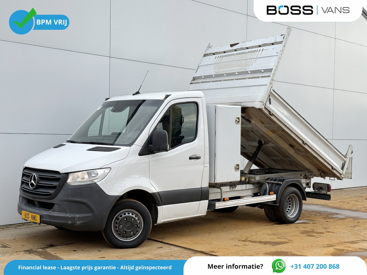 Mercedes-Benz Sprinter - 514 2.2 CDI Automaat Kipper Dubbellucht 3.5t Trekhaak Climate Control Cruise Control Carpl - AutoWereld.nl