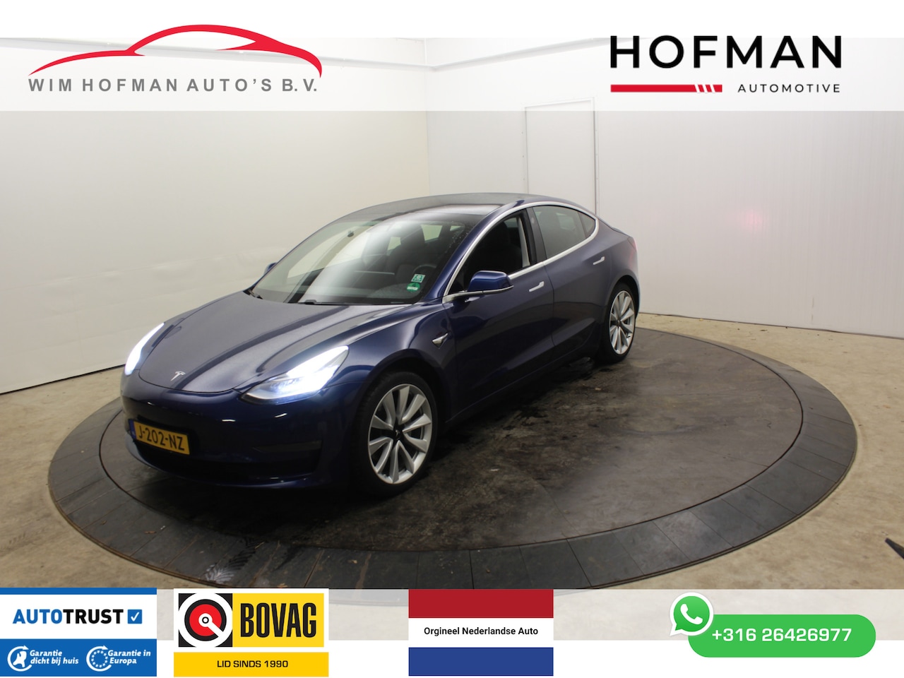 Tesla Model 3 - Long Range RWD Long Range AWD 75 kWh SOH 89% Pano Leder 360° Cam LMV - AutoWereld.nl